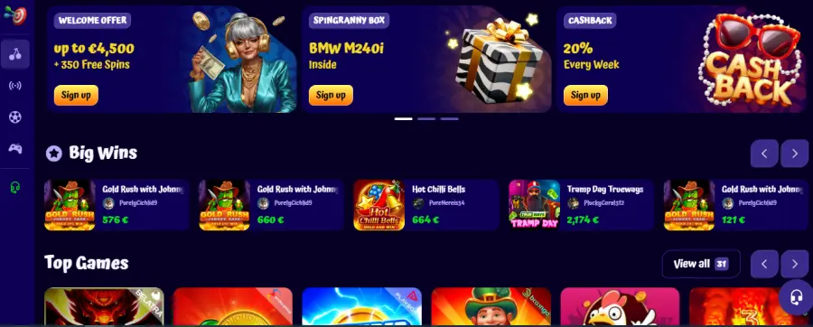 Spingranny casino