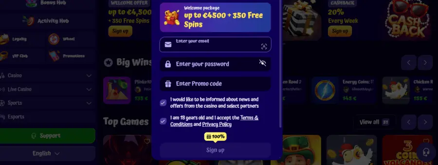 Spingranny bet